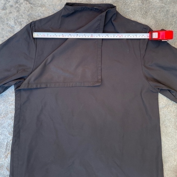 Bryn Walker Women Black Draped Open Front Jacket Cardigan outerwear asymetrical - Picture 9 of 10